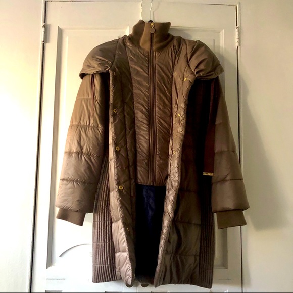 T Tahari Jackets & Blazers - Tahari Hooded Puffer Coat